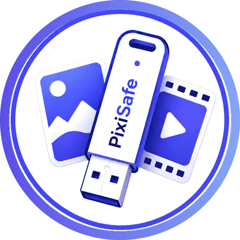 Clé USB PixiSafe — sauvegarde de photos et vidéos